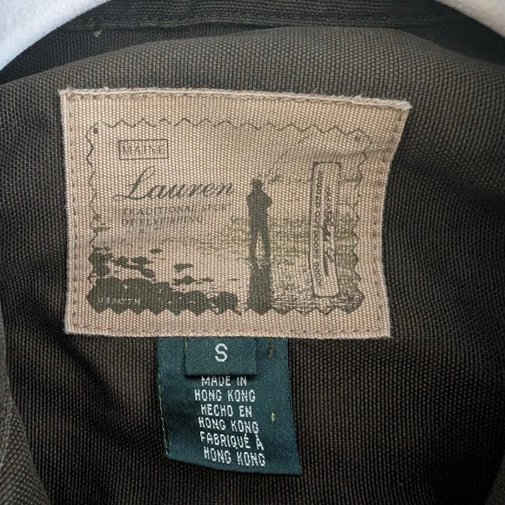 Ralph Lauren Olive Utility Military Jacket 100% cotton size women’s small - Picture 5 of 8